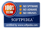 Softpedia 100% Clean award